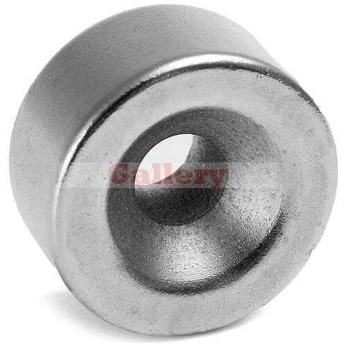 10 Pcs Lot 20 X 10mm Round Hole Super Strong Rare Earth Neodymium N35 Magnets