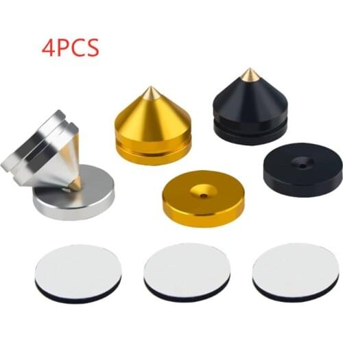 4PCS 4Sets speaker Stand Feet Foot Pad aluminium alloy metal (NOT natural wood ) Spikes Cone Floor Foot Nail M23*20