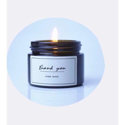 500Pcs/Lot Retangle Shape Kraft Colors Thank You Home Made Biscuit Gift Sticker Best Wish Full Color Printing Adhesive Sticker