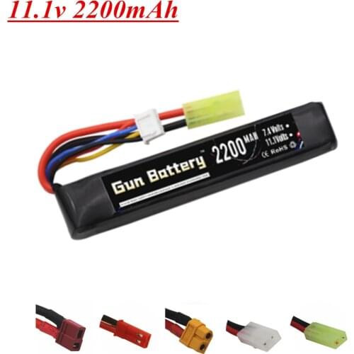 2095 11.1v 2200mAh Lipo Battery for Water Gun Mini Airsoft BB Air Pistol Electric Toys Guns Spare Parts