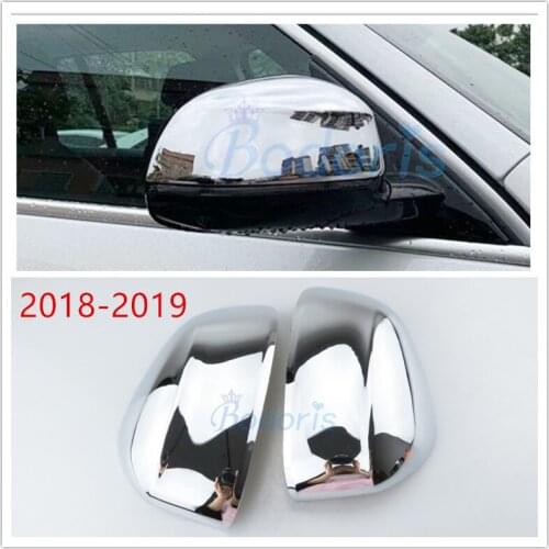 For BMW X3 G01 X4 G02 X5 G05 X7 G07 2018 2019 Silver Color Side Mirror Overlay Rear View Cover Trim Car Styling Accessories