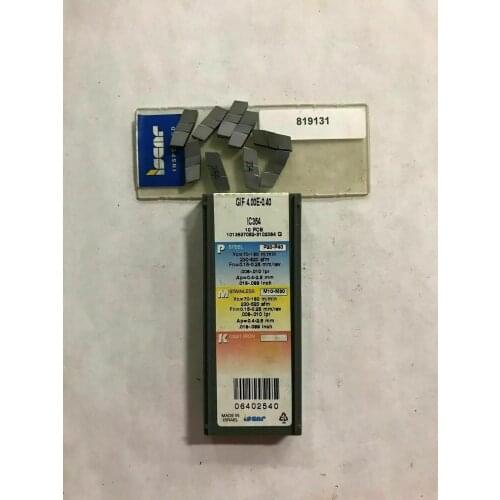 10 PCS CARBIDE INSERT GIF 4.00E-0.40 IC354