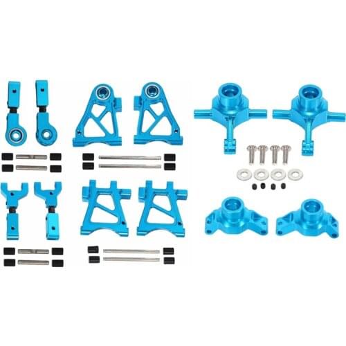 Metal Suspension Arms Steering Knuckle Hub Carrier Set for Tamiya TT-02 TT02 1/10 RC Car Upgrade Parts Accessories
