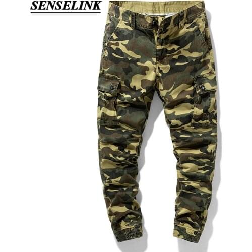 2020 Mens Spring Summer New ArmyGreen Outdoor camouflage trousers Casual Fashion Trendy Men Pants