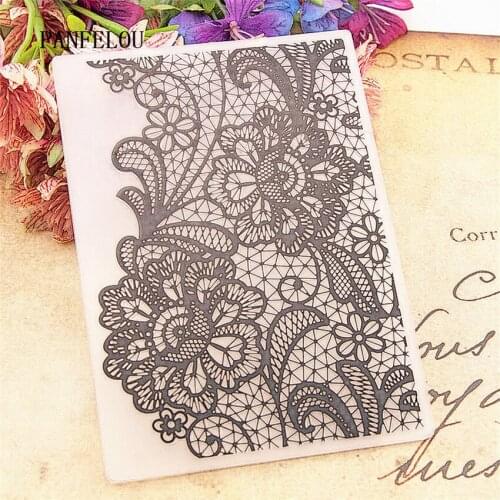 NEW 10.5x14.8cm flower falls Embossing folders Plastic For Scrapbooking DIY Template Fondant Cake Photo Album Card Making
