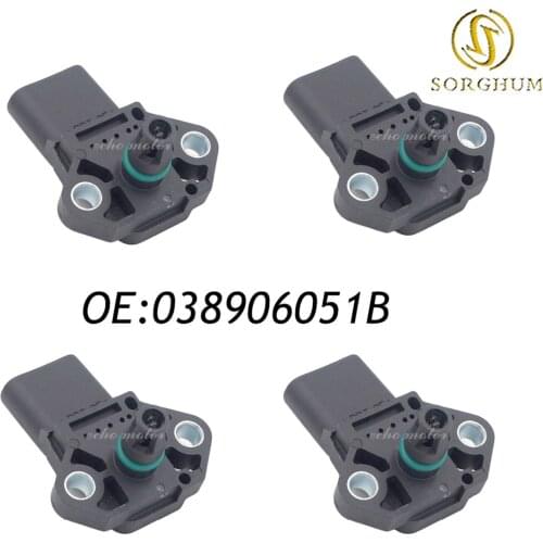 New 4PCS MAP Sensor / Manifold Air Pressure Sensor / Turbo Boost Sensor For V W SEAT 038906051B 0281002399