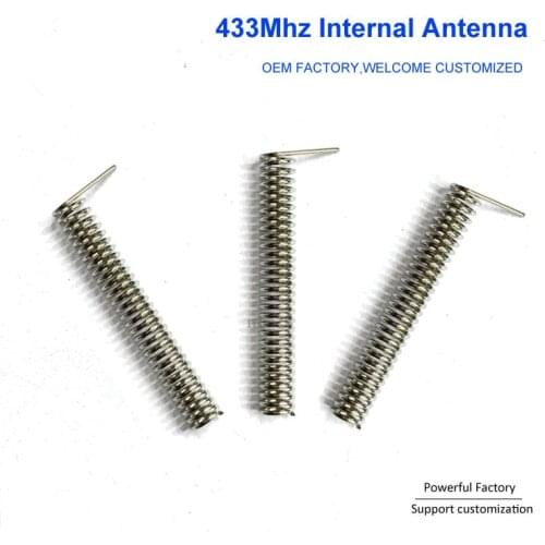 Custom phosphor bronze/nickel plated 2dbi internal PCB spring 433Mhz coil antenna 100PCS/batch