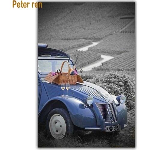 Peter ren Diamond painting cross stitch diamond embroidery landscape Diy Square/Round diamond Mosaic icon Rhinestones Car basket
