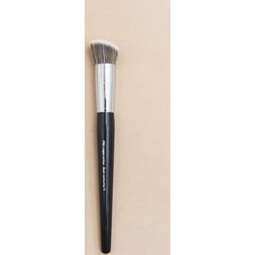 Black Long Handle PRO Angled Contour Brush #75 Flat Contouring Blush Bronzer Makeup Brush Cosmetic Tool