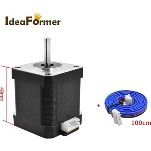 3D printer Nema 42 stepper motor bipolar 48mm 1.7A 52Ncm(73.6oz.in) 4 leads 42BYGH26H-S-20Y for RepRap 3D printer Step Motor