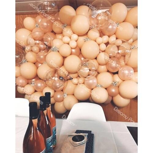 10pcs Cream Peach Balloons 5/10/12 Inch Matte Balloon Blush Latex Candy Ballon Wedding Baby Shower Birthday Party Decorations