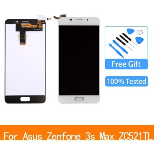 For ASUS Zenfone 3S Max ZC521TL LCD Touch Screen Digitizer Replacement for ASUS ZC521TL LCD X00GD Display with frame