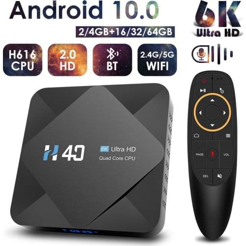 Android TV Box Android 10 4GB RAM 64GB ROM 6K H.265 Media Player 3D Video 2.4G 5GHz Wifi Bluetooth Smart TV Box Set top box