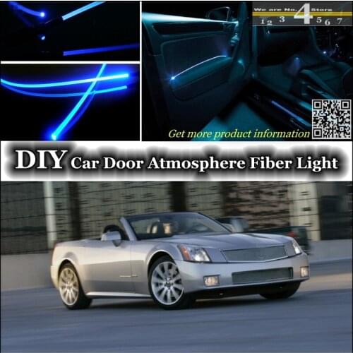 Interior Ambient Light Tuning Atmosphere Fiber Optic Band Lights For Cadillac XLR / XLR-V Inside Door Panel illumination Tuning