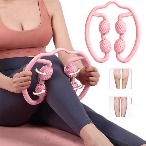 Women Yoga Massager Roller Massage Back Stretching Training Yoga Roller U-shaped Pilates Sports Fitness Indoor Yoga Equipment