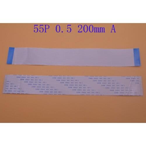 1pc New 55pin FFC FPC flat flexible cable 0.5mm pitch 55 pin Forward Length 200mm 55p Width 28mm Ribbon Flex Cable