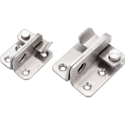 2pcs door bolt window padlock Thick stainless steel latch door buckle increase security door wooden door buckle locks