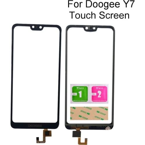 5.84" Touch Screen For Doogee N10 Touch Screen Digitizer For Doogee Y7 Touch Panel Touchscreen Sensor Front Glass Tools Wipes
