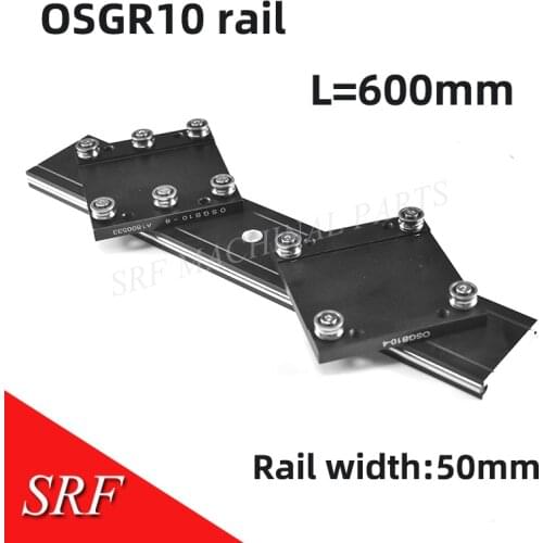 50mm width roller linear guide rail OSGR10 L=600mm Linear motion Units OSGB10 linear bearing block