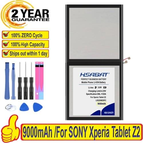 Top Brand 100% New 7200mAh LIS2206ERPC Battery for SONY Xperia Tablet Z2 SGP541CN SGP511 SGP512 SGP521 SGP541 SGP551 Tablet