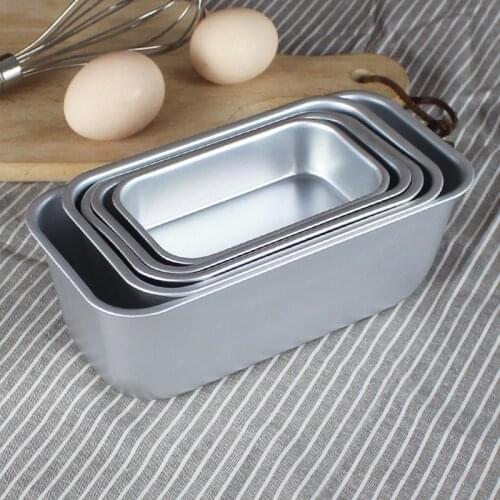 Aluminum Bread Baking Pan Cake Mold Toast Roast Brownie Rectangular Baking Mold Kitchen Baking Tools Accessories