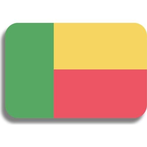 Benin Acrylic Flag Brooch Pin Flag Large Badge Hat Backpacks Jeans Accessory Jewelry Gift