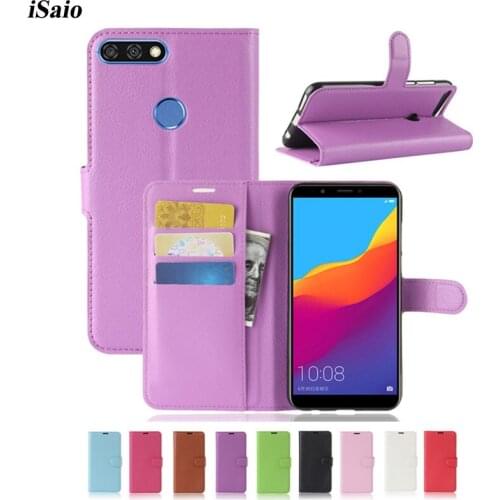 Cover For Huawei Y7 Pro 2018 Case 5.99 inch Wallet PU Leather Case for Huawei Y7 Pro 2018 Cover Stand Card Holder TPU Phone Case