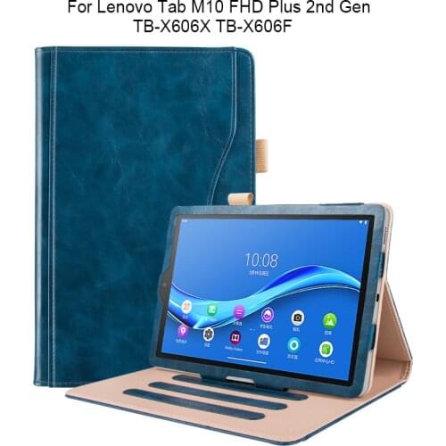 Funda for Lenovo Tab M10 FHD Plus TB-X606X TB-X606F 10.3" PU Leather Case Cover for Lenovo Tab M10 Plus Smart funda capa+gifts