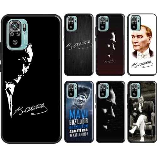 Mustafa Kemal Ataturk For Xiaomi Redmi Note 9 7 8 10 Pro Note 9S 8T Cover For Redmi 9C 9 9T 6A 7A 8A 9A Case