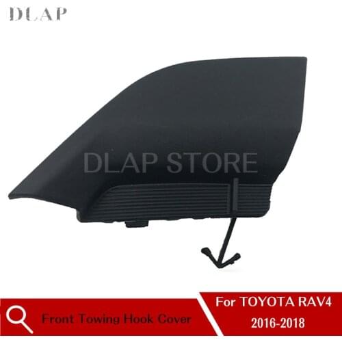 Car Styling Front Bumper Towing Hook Cover For TOYOTA RAV4 2016 2017 2018 Front Towing Hook Cap Base Color