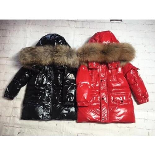 Child down suit girl 95cm-145cm 2020 winter down jacket childrens clothing girl down jackets child long thicken outerwear boy l