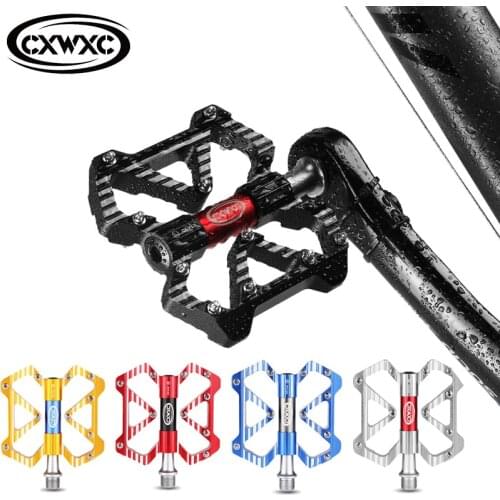 TRAVELING Bicycle Flat Pedals Aluminum/Alloy Mountain Bike Pedal Anti-skid 3 Sealed Bearings Platform Pedal Bicycle MTB Pedal