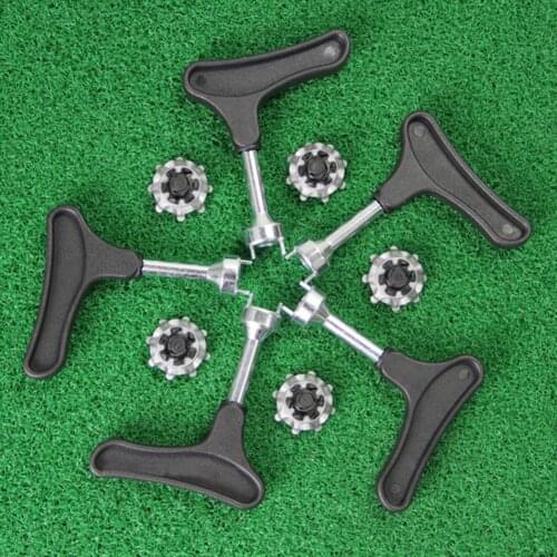 Golf Spike Wrench Remover Tool Outdoor Golf Sport Golf Shoe Cleats Ratchet Key Handle Accessories Practical Club New