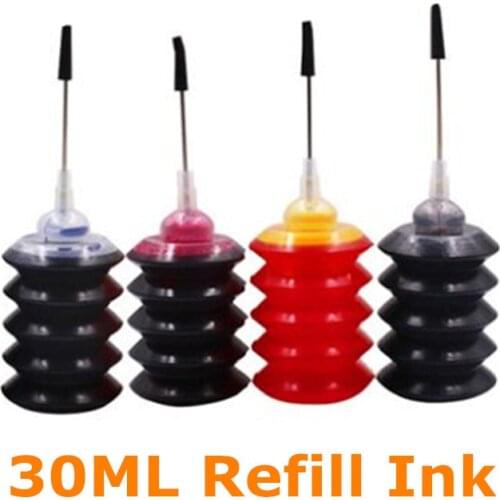 BLOOM 30ml Refill Dye Ink Kit Compatible For hp 301 CH563EE CH564EE ink cartirdge for Deskjet 1000 1050 2000 2050 2510 3000 3054