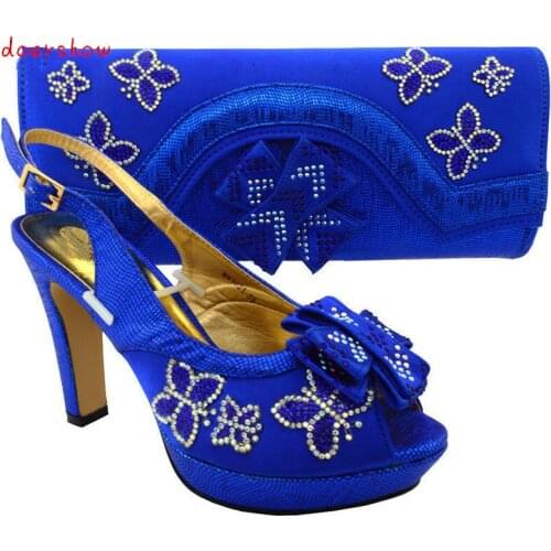 African Shoes and Bags Matching Set High Quality Italian Matching Shoe and Bag Set Italy Shoe and Bag Match doershow MM1-51