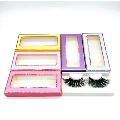 Lash cases packaging wholesale paper eyelash box 3d false lash boxes 25mm mink eyelash case Empty Case Bulk Vendors