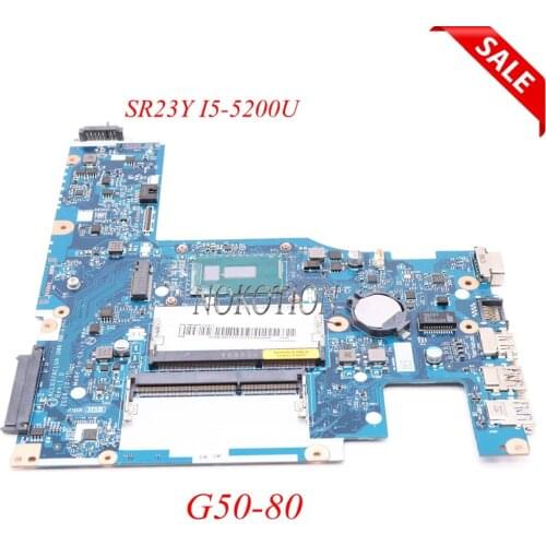 NOKOTION 5B20H14371 ACLU3 ACLU4 UMA NM-A362 For lenovo Ideapad G50-80 laptop mothebroard SR23Y I5-5200U DDR3L