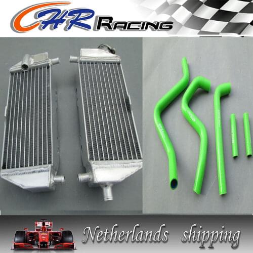 NEW L&R For Kawasaki KX250 KX 250 1999 2000 2001 2002 aluminum radiator&HOSE