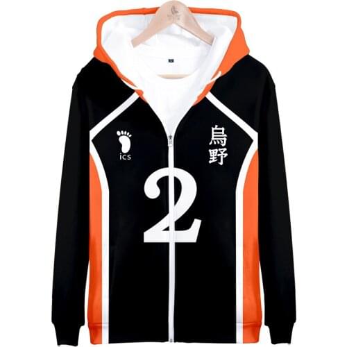 New Anime Young Manga Haikyuu Hooded Sweatshirt Haikyuu 3D Printed Zipper Hoodies Sweatshirts Men Women Casual Jackets 2020
