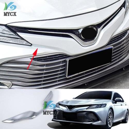 For Toyota Camry XV70 2018 2019 Front Engine Grille Grill Trim Racing Grills Air Inlet Cover Car Trim Accessories ABS