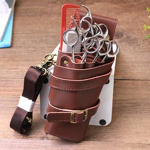 Pro Barber Shears Holster Scissors Holder Pouch Hairdressing Tools Hanger Bag