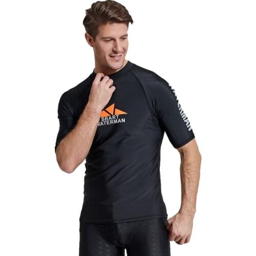 SBART Men Rash Guard Surfing Diving Suits Swimwear Long Sleeve Suit Swim Float Suit Tops UV Swimming RashGuard Prevent Jellyfish