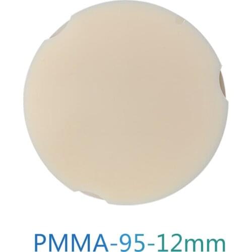 Dental PMMA Disc Block For False Teeth 95*12mm Protesis Dental PMMA Discs Dental PMMA Blank A1/A2/A3/A3.5/A4/B1/B2/B3/B4 Pmma