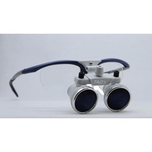 TAOS NEW 2.5x Oral and dental magnifier Loupes Binocular Galileo Magnifiers Lens Glasses magnifier with LED head lamp