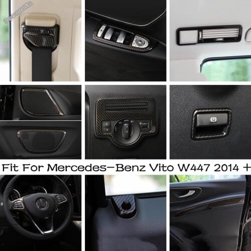 Lapetus Inside Door Doorknob Handle Bowl Frame Cover Trim 2 Pcs For Mercedes-Benz Vito W447 2014 2015 2016 2017 2018 2019 2020