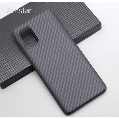 Amstar Genuine Pure Carbon Fiber Protective Case Cover for OnePlus 8T Ultra-thin Anti-fall Real Carbon Fiber Hard Cover