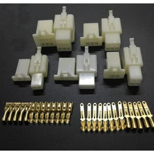 10set 2.8mm 2/3/4/6/9 pin Automotive 2.8 Electrical wire Connector Male Female cable terminal plug Kits Motorcycle ebike car