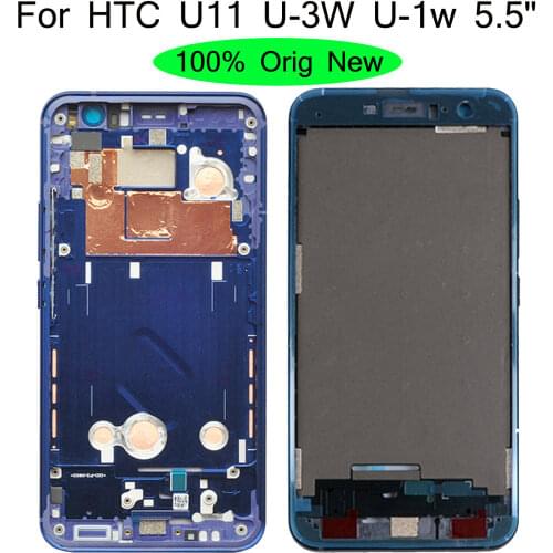 100% Original New 5.5" For HTC U11 U-3W U-1w Housing Front Middle Screen Frame