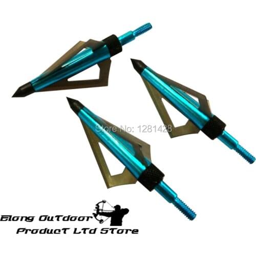 12X Broadhead 3 Blades 125 Grain Hunting Beast for Carbon Arrow Bolt Crossbow Archery Recurve Compound Bow Free Shipping
