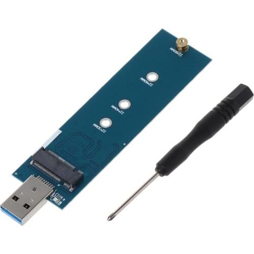 M.2 to USB Adapter B Key M.2 SSD Adapter USB 3.0 to 2280 M2 Next Generation Form Fac SSD Drive Adapter Converter SSD Reader Card